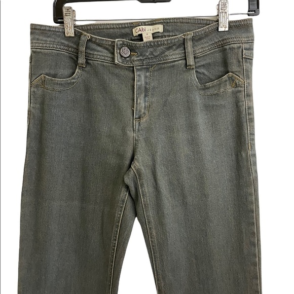 Cabi womens jeans grey Wash wide leg. Size 4. - Picture 3 of 13